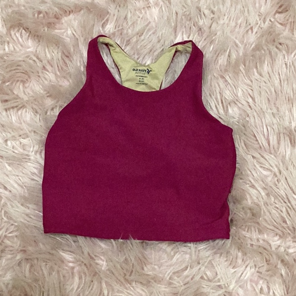 Old navy tint longline sports bra